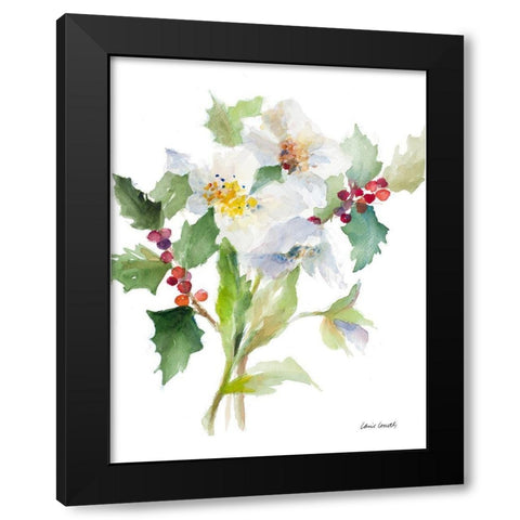 Christmas Bouquet II Black Modern Wood Framed Art Print with Double Matting by Loreth, Lanie
