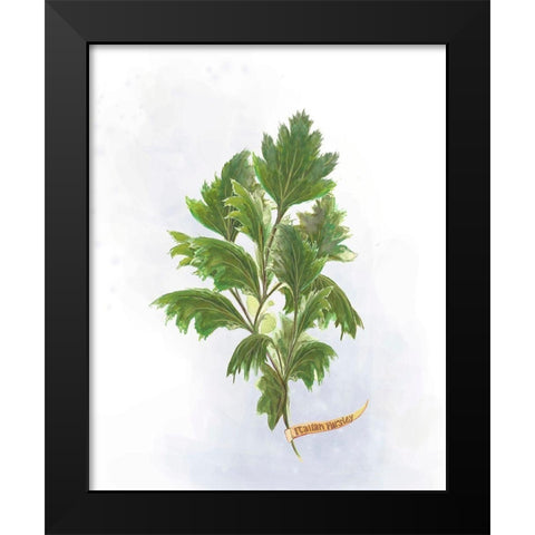 Fresh Herbs I Black Modern Wood Framed Art Print by Diannart