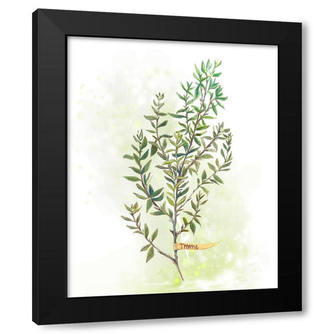 Fresh Herbs IV Black Modern Wood Framed Art Print with Double Matting by Diannart