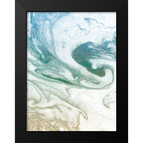 Deep Waves Black Modern Wood Framed Art Print by Bryant, Susan