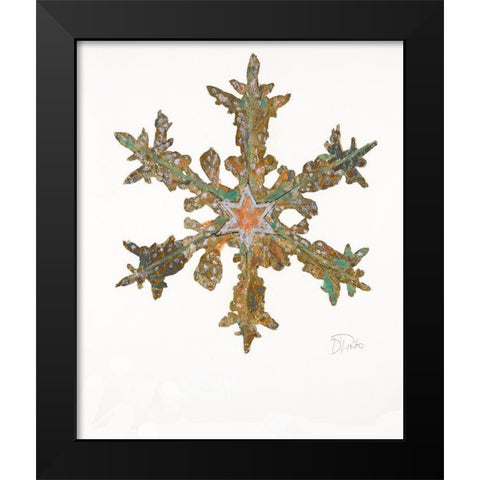Retro Star Black Modern Wood Framed Art Print by Pinto, Patricia