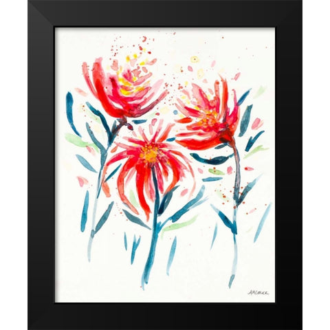 Wild Flowers II Black Modern Wood Framed Art Print by Coolick, Ann Marie