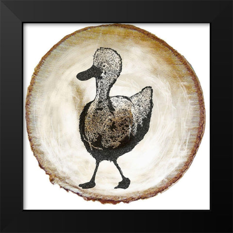 Barnyard Coop Circle VI Black Modern Wood Framed Art Print by Diannart
