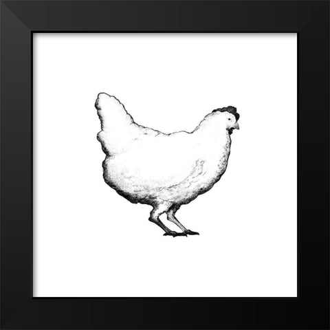 Barnyard Coop II Black Modern Wood Framed Art Print by Diannart