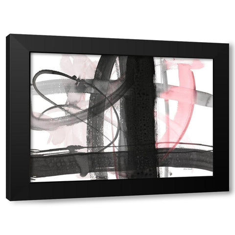 Urban Vibe With Pink Black Modern Wood Framed Art Print by Loreth, Lanie