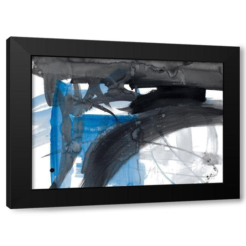 Urban Vibe With Blue III Black Modern Wood Framed Art Print by Loreth, Lanie
