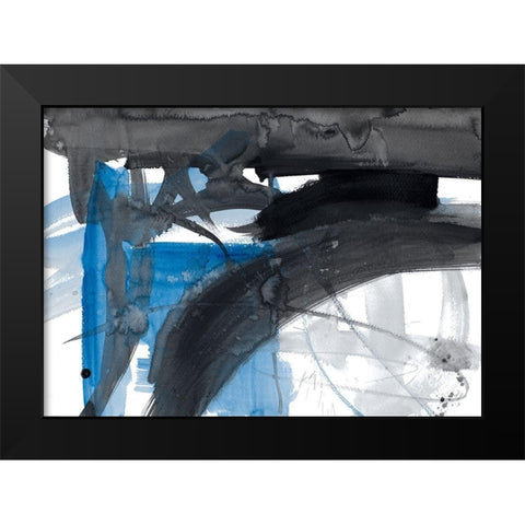 Urban Vibe With Blue III Black Modern Wood Framed Art Print by Loreth, Lanie