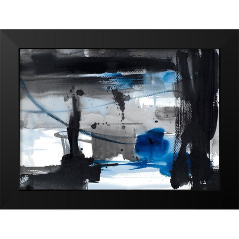 Urban Vibe With Blue IV Black Modern Wood Framed Art Print by Loreth, Lanie
