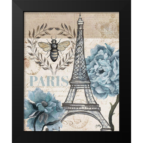 Paris Bee I Black Modern Wood Framed Art Print by Medley, Elizabeth