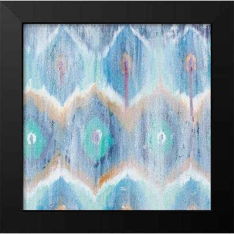 New Ikat II Black Modern Wood Framed Art Print by Pinto, Patricia