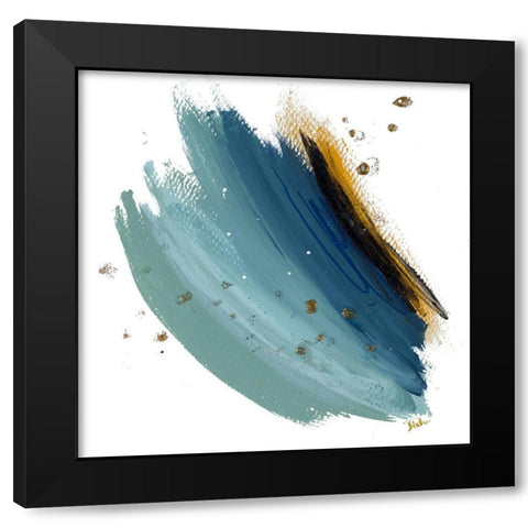 Black Clouds Square Black Modern Wood Framed Art Print by Pinto, Patricia