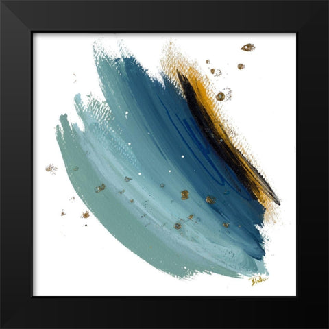 Black Clouds Square Black Modern Wood Framed Art Print by Pinto, Patricia