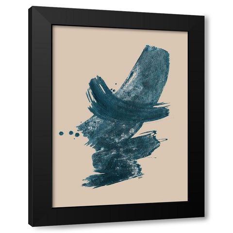 Ocean Dance I Black Modern Wood Framed Art Print with Double Matting by Pinto, Patricia