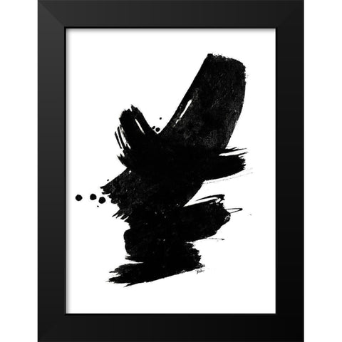Black Dance Black Modern Wood Framed Art Print by Pinto, Patricia