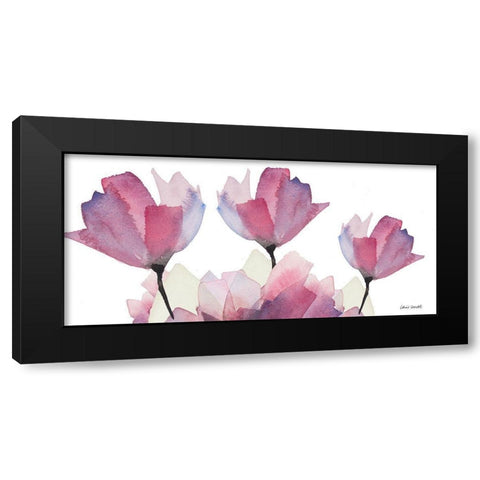 Whisper Tops Panel Black Modern Wood Framed Art Print with Double Matting by Loreth, Lanie