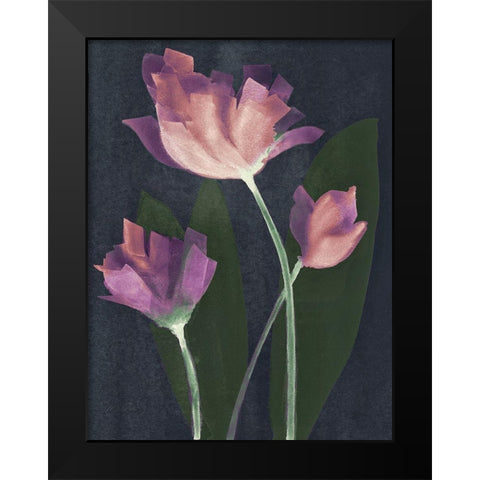 Whisper I Black Modern Wood Framed Art Print by Loreth, Lanie