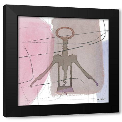 Bottle Opener I Black Modern Wood Framed Art Print by Loreth, Lanie