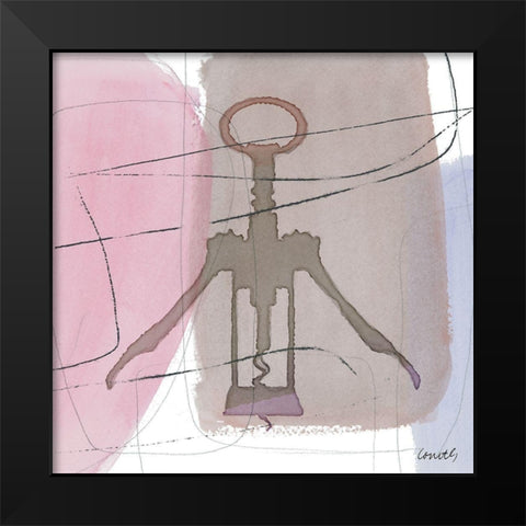 Bottle Opener I Black Modern Wood Framed Art Print by Loreth, Lanie