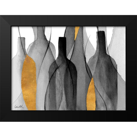Midnight Crowd II Black Modern Wood Framed Art Print by Loreth, Lanie