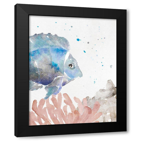 Tonal Coastal I Black Modern Wood Framed Art Print with Double Matting by Loreth, Lanie