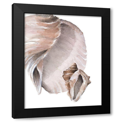 Tonal Shell II Black Modern Wood Framed Art Print with Double Matting by Loreth, Lanie