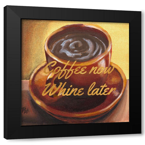 Awaken Aroma II Black Modern Wood Framed Art Print by Hakimipour, Tiffany