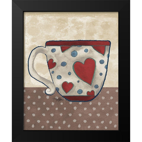 Spring Into Coffee I Black Modern Wood Framed Art Print by Baker, Mary Beth