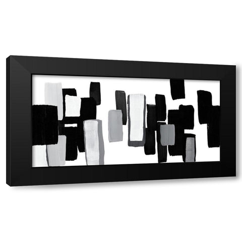 Modern Grooves I Black Modern Wood Framed Art Print by Loreth, Lanie