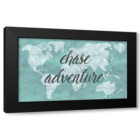 Chase Adventure Black Modern Wood Framed Art Print by Medley, Elizabeth