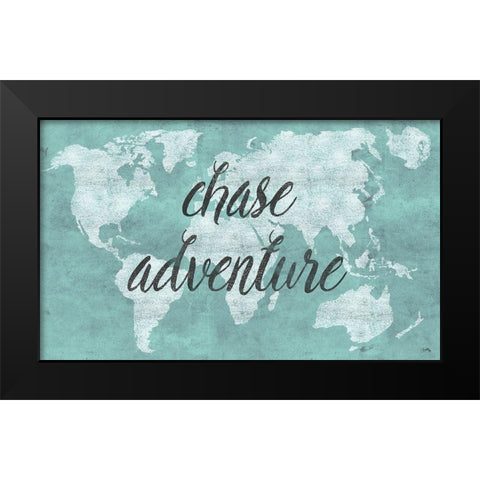 Chase Adventure Black Modern Wood Framed Art Print by Medley, Elizabeth