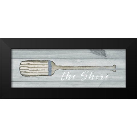 The Shore Black Modern Wood Framed Art Print by Metz, Andi