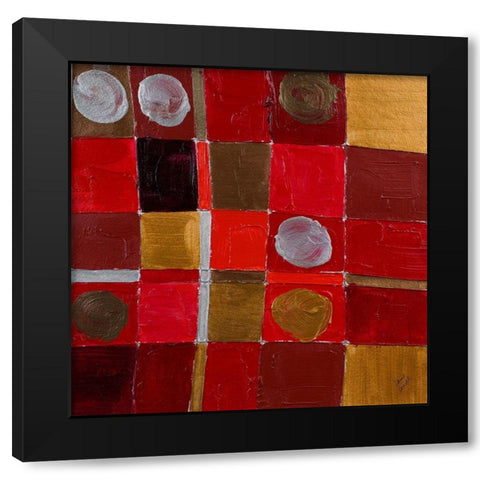 Wine and Rouges I Black Modern Wood Framed Art Print by Loreth, Lanie