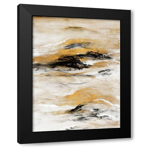 Gold Touch I Black Modern Wood Framed Art Print by Loreth, Lanie