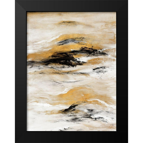 Gold Touch I Black Modern Wood Framed Art Print by Loreth, Lanie