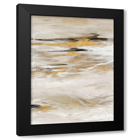 Gold Touch I Black Modern Wood Framed Art Print by Loreth, Lanie