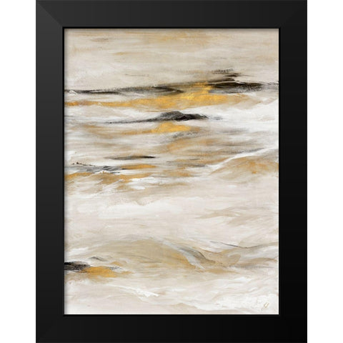 Gold Touch I Black Modern Wood Framed Art Print by Loreth, Lanie
