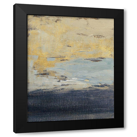 Everlasting Sea Gold I Black Modern Wood Framed Art Print by Loreth, Lanie