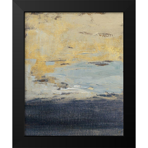Everlasting Sea Gold I Black Modern Wood Framed Art Print by Loreth, Lanie