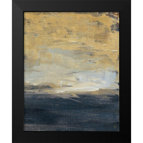 Everlasting Sea Gold II Black Modern Wood Framed Art Print by Loreth, Lanie