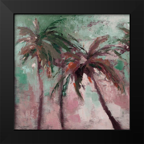 Island Evening Palms II Black Modern Wood Framed Art Print by Loreth, Lanie