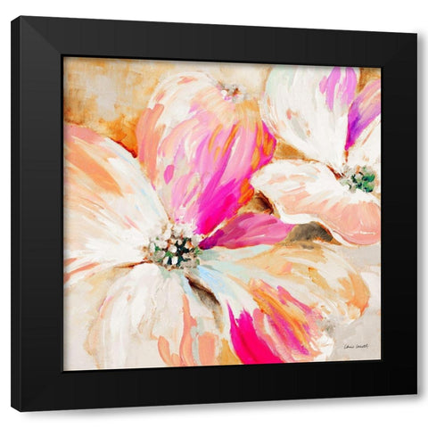 Flower Pop Song I Black Modern Wood Framed Art Print by Loreth, Lanie