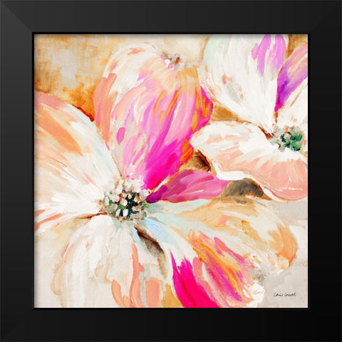 Flower Pop Song I Black Modern Wood Framed Art Print by Loreth, Lanie