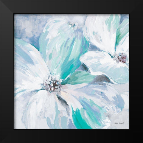 Blue Flower Song I Black Modern Wood Framed Art Print by Loreth, Lanie