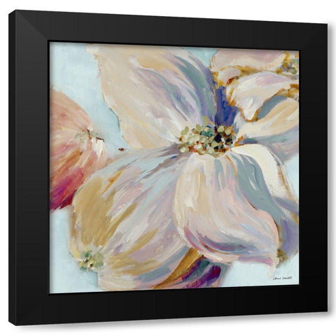 Floral Song Pastel II Black Modern Wood Framed Art Print with Double Matting by Loreth, Lanie