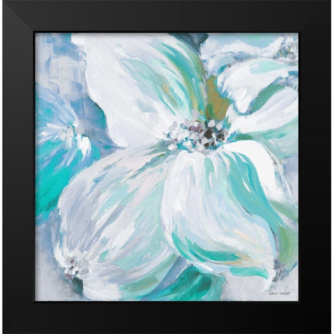 Blue Flower Song II Black Modern Wood Framed Art Print by Loreth, Lanie