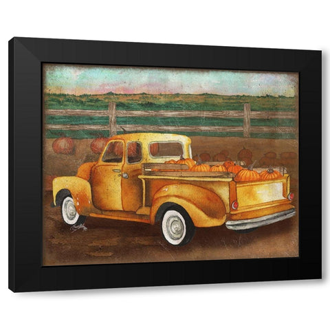 Truck Harvest II Black Modern Wood Framed Art Print with Double Matting by Medley, Elizabeth