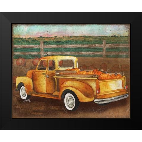 Truck Harvest II Black Modern Wood Framed Art Print by Medley, Elizabeth