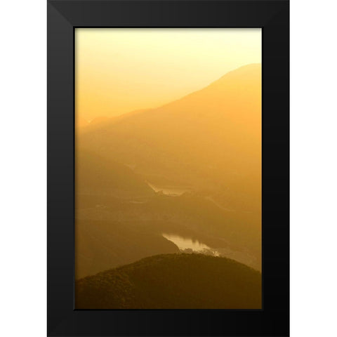 Sunshine Awakening Black Modern Wood Framed Art Print by Stewart, Wil