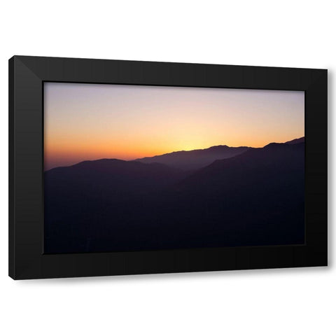 Dusk Black Modern Wood Framed Art Print by Stewart, Wil