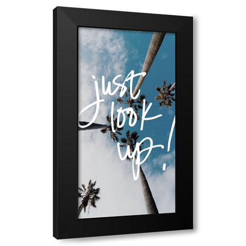 Just Look Up Panel Black Modern Wood Framed Art Print by Stewart, Wil
